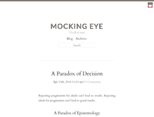 Tablet Screenshot of mockingeye.com